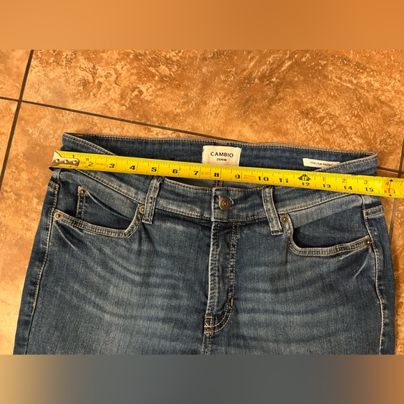 CAMBIO Premium Dark Wash Straight Leg Jeans - Size Medium - Picture 9 of 10